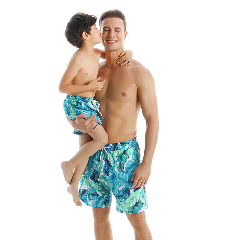 New Style Parent Child Swimwear Quick Drying Beach Pants