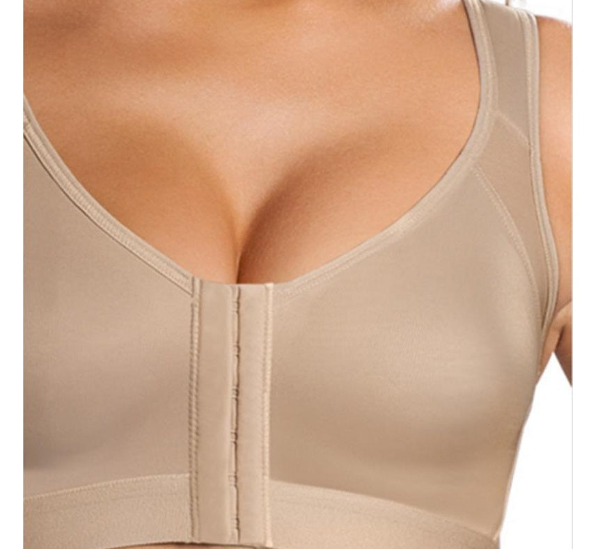 Women's No Steel Plus Size Sports Front Button Bras