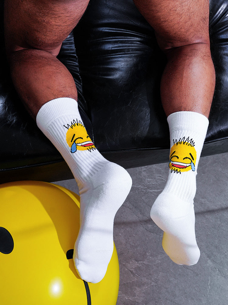 Smiley sports fitness socks