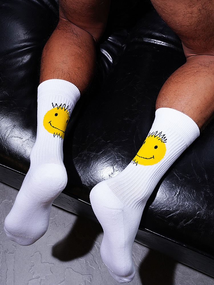 Smiley sports fitness socks