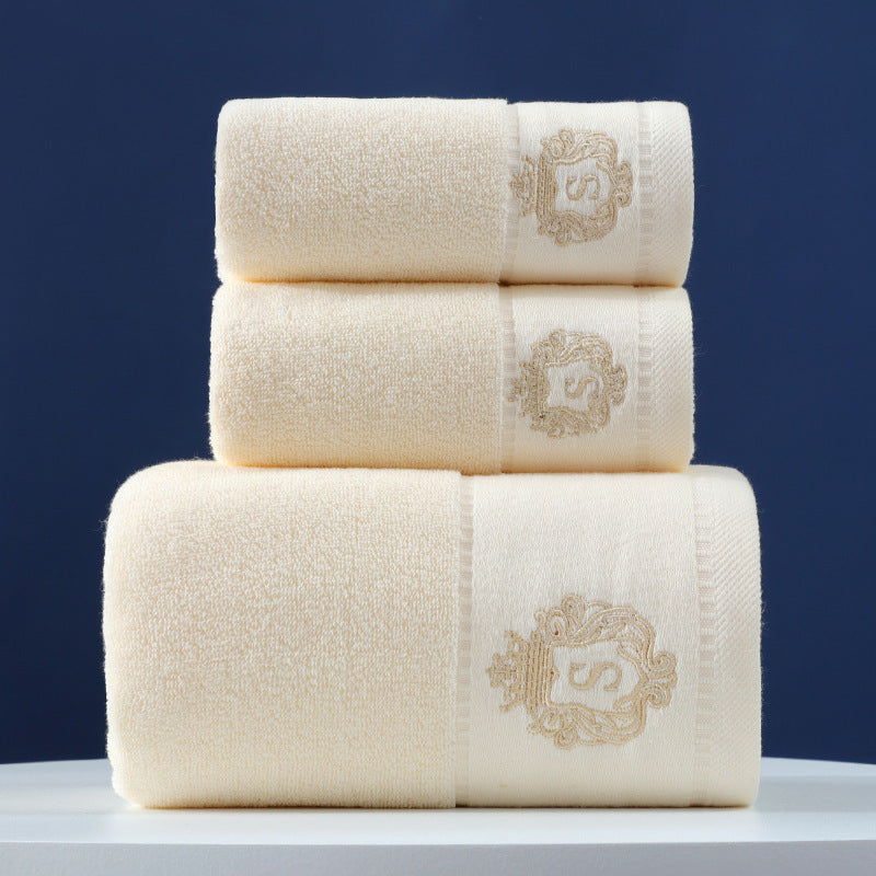 Pure Cotton Towels Three-piece With Hand Bath Towel Class