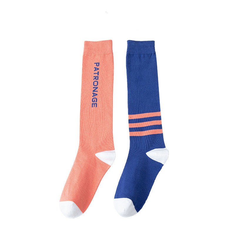 Socks Women's Calf Fashion Letters Football Fitness Socks