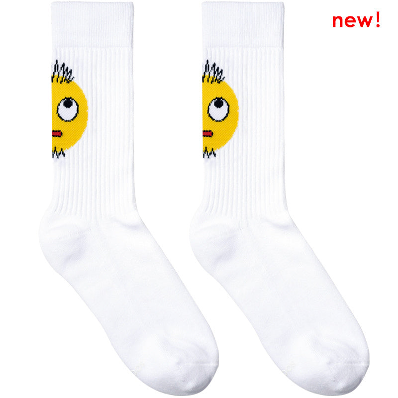 Smiley sports fitness socks