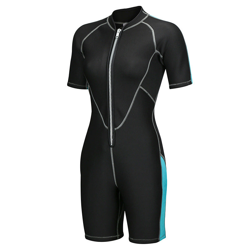 Neoprene Wetsuits Men's And Women's Swimming WetSuits One-Piece Thicken Swimsuit Short Sleeve Deep Diving Surfing Wetsuits