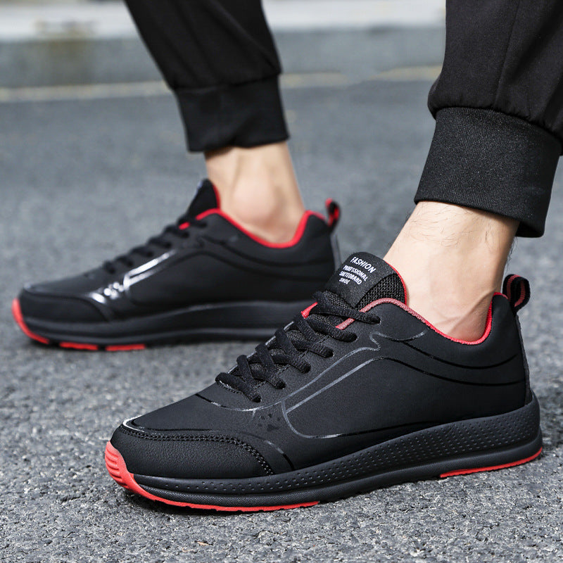 Leather Casual Men's Running Shoes