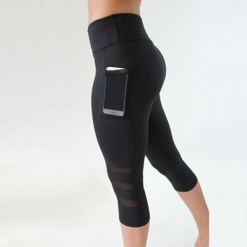 "High-Waist Capri Leggings for Women - Fitness & Yoga Gym Pants" - Active Allure