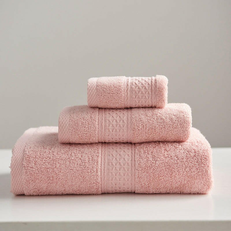 Minimalist Style Square Towel Towel Bath Towel Set Towel Pure Cotton - Active Allure