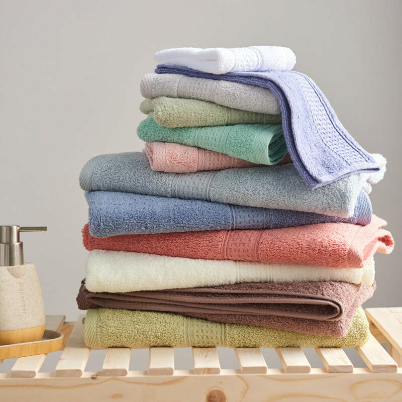 Minimalist Style Square Towel Towel Bath Towel Set Towel Pure Cotton - Active Allure