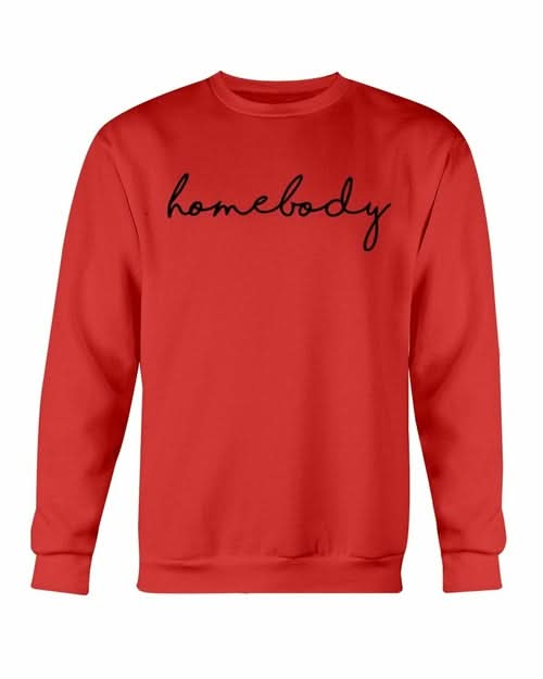 "Homebody Unisex Sweatshirt - Cozy Fleece Crewneck" - Active Allure