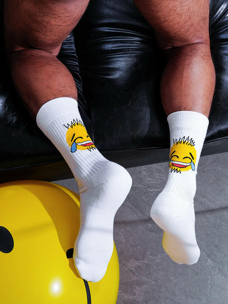 Smiley sports fitness socks - Active Allure