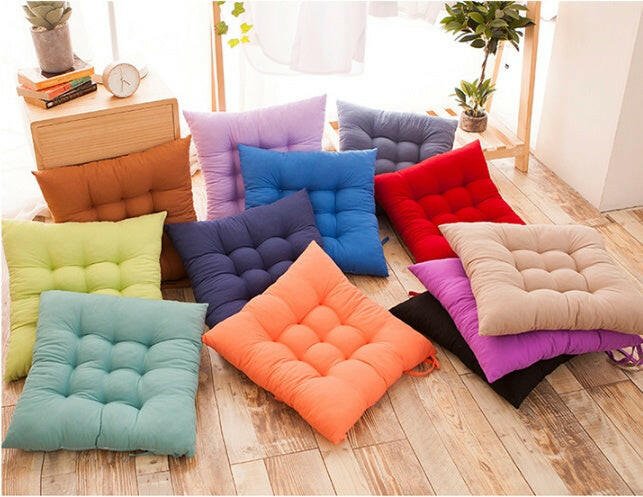 Solid Color Butt Cushion Dining Chair Cushion Seat Cushion Stool Cushion Tatami Beautiful Buttocks Cushion - Active Allure