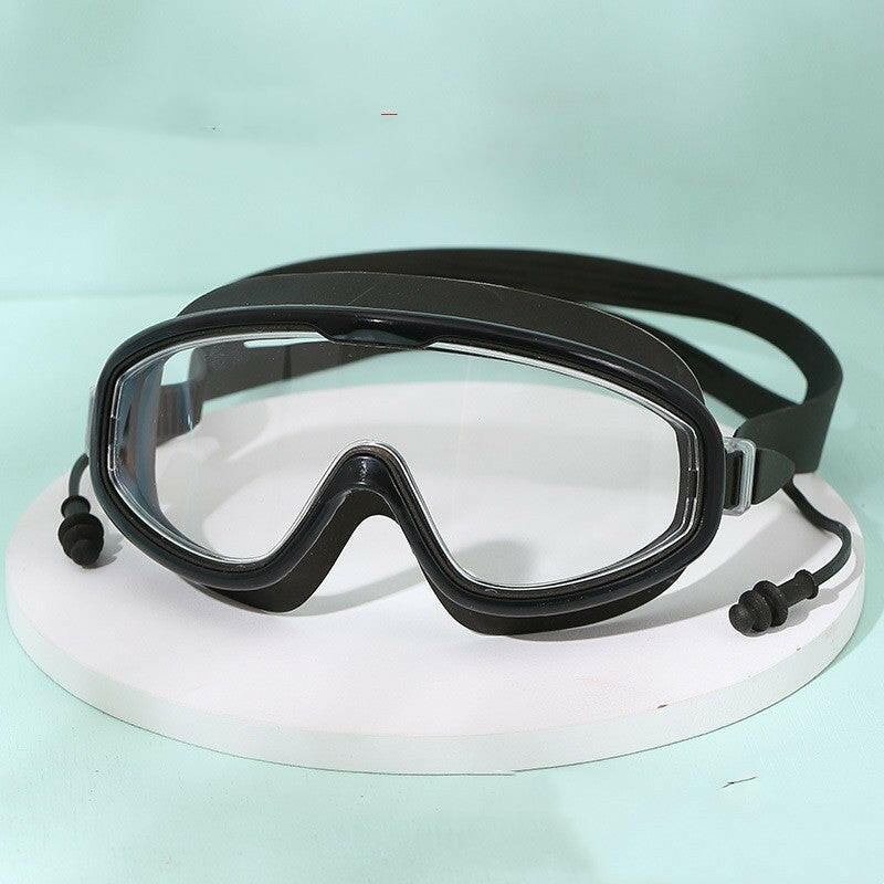 Swimming Goggles Large Frame Waterproof Anti - fog HD Glasses Equipment Men And Women Swimming Goggles - Active Allure